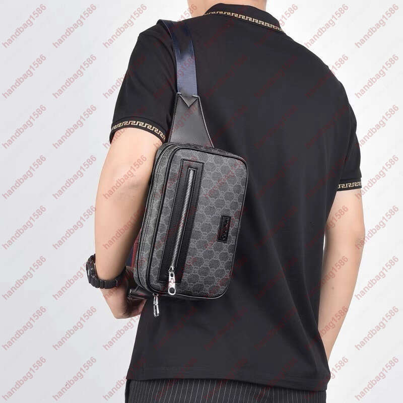 5A Real Leather Name Man Bag Designer Cross body Bag Famous Mens Cross bodys Designer Waist Bag Fashion Men crossbody Bags