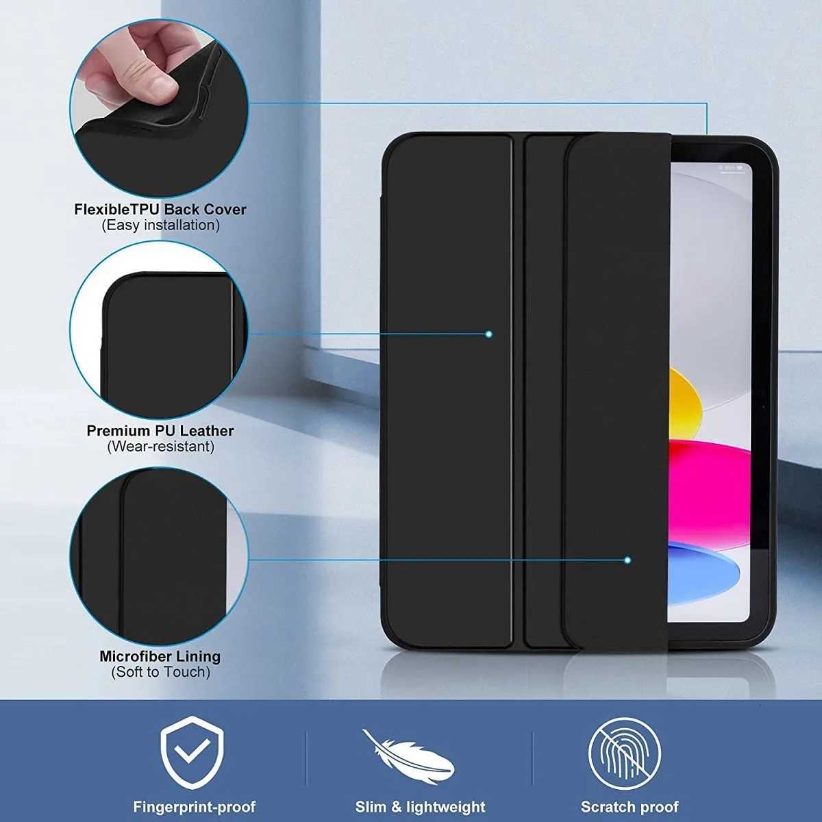 Magnet Cover Funda for IPad Air4 5 10th Gen 109 Pro11 Case IPad 7th 8th 9th Gen 102 Case IPad Air1 2 5th 6th 97 Tablet CaseT260316 - view 3
