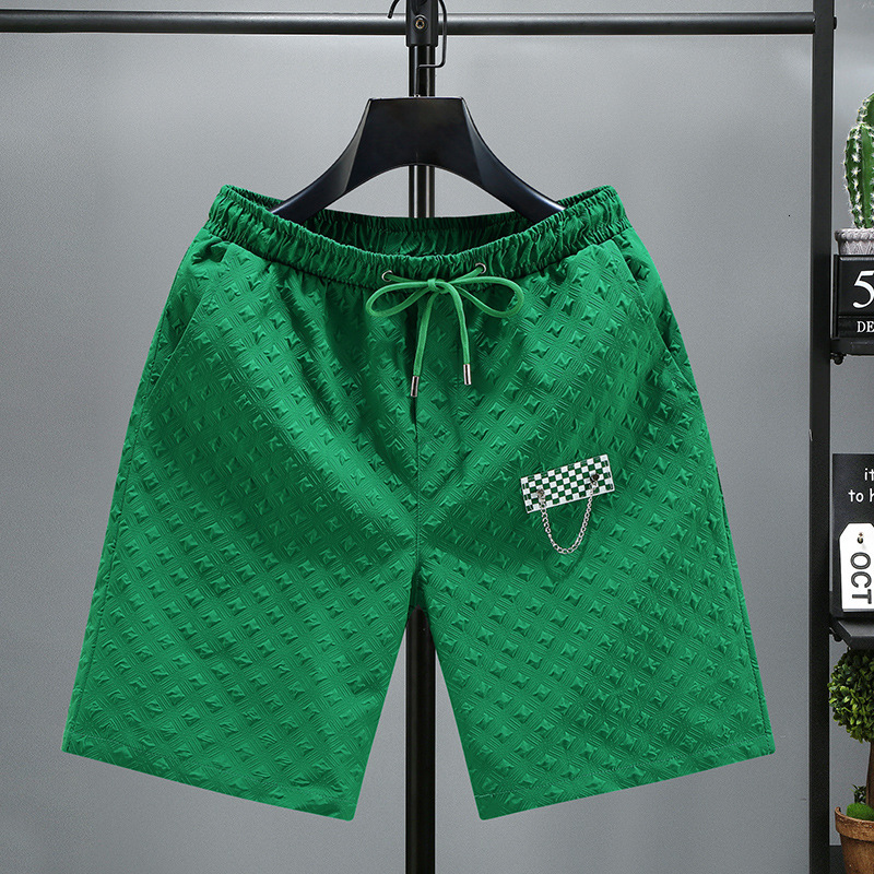 2026 New Designer Luxury Brand Plus Size Men's Casual Shorts Summer Thin Fashionable Loose Knit Checkered Shorts Suitable For Outdoor Wear Men 