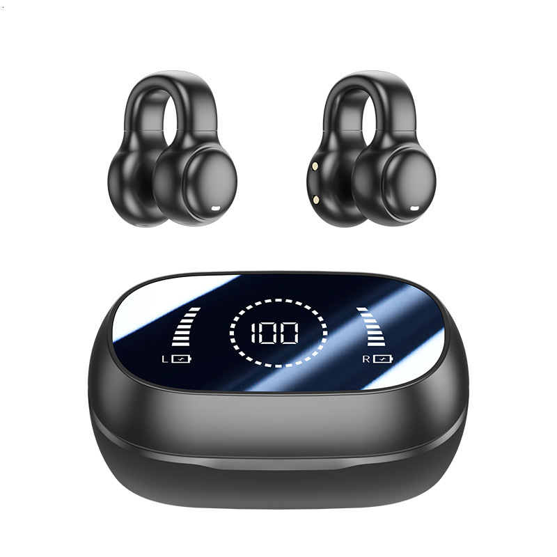 Free Shipping Earbuds Wireless Accessories Headphones Bone Conduction Bluetooth Earphones M47 New Ear Clip Sports High Sound Quality Non in ear - view 6
