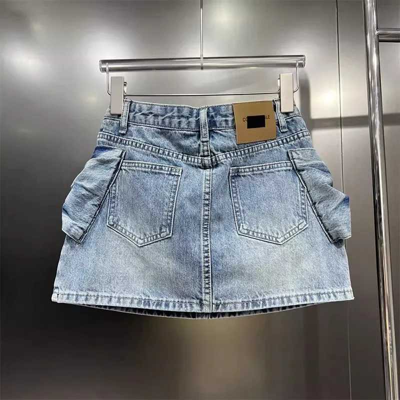 Cute Bow Denim Skirt Womens New Summer Design A-shaped Mini Skirt M260316
