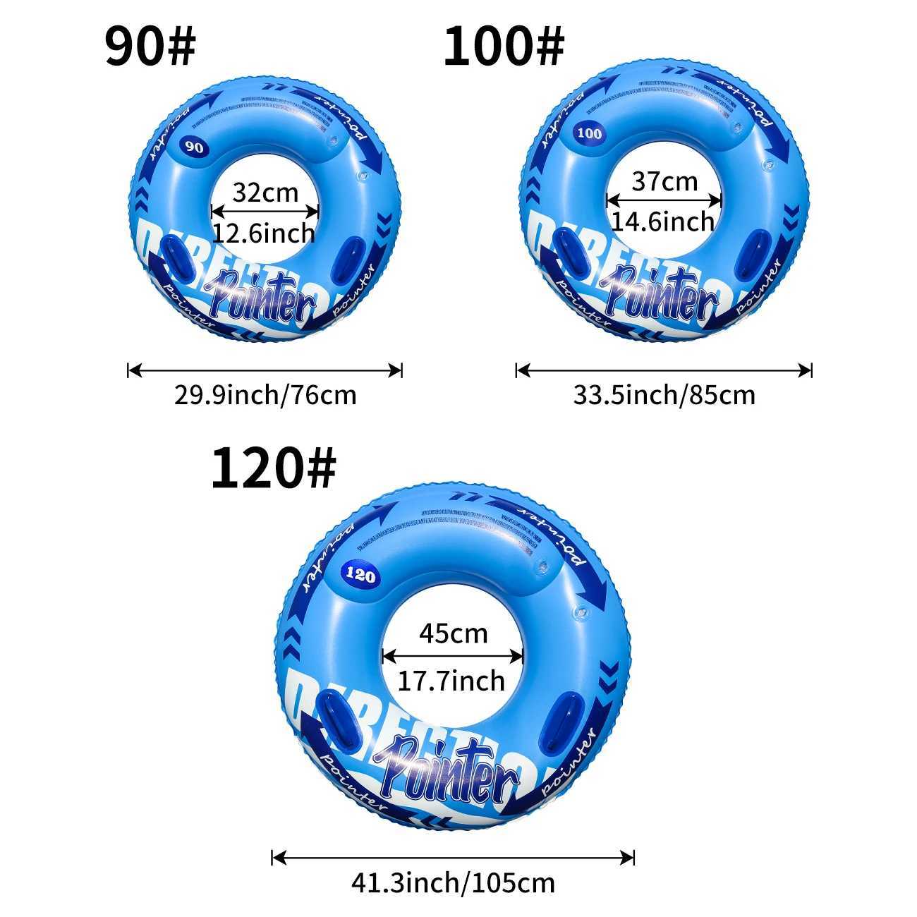 Double Balloon Inflatable Swimming RingBeach toys Pool Floaties for AdultsSwim Inner Tube for Pool M260316