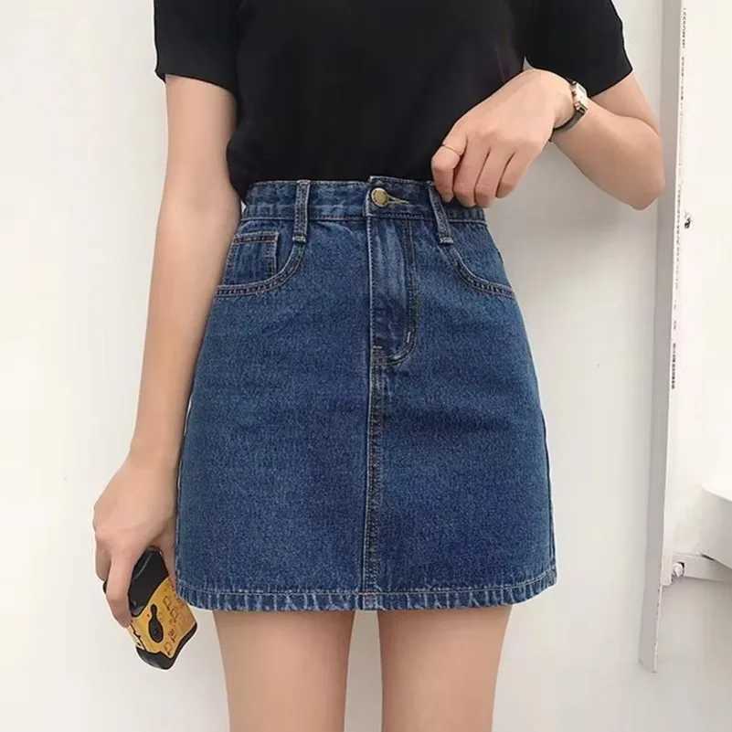 Summer Denim Short Skirt for Women High Wiast Sexy Tight Bag Hip Skirts Lady Slim Fit Y2K Female Short Jeans Skirts DURIKIES M260316