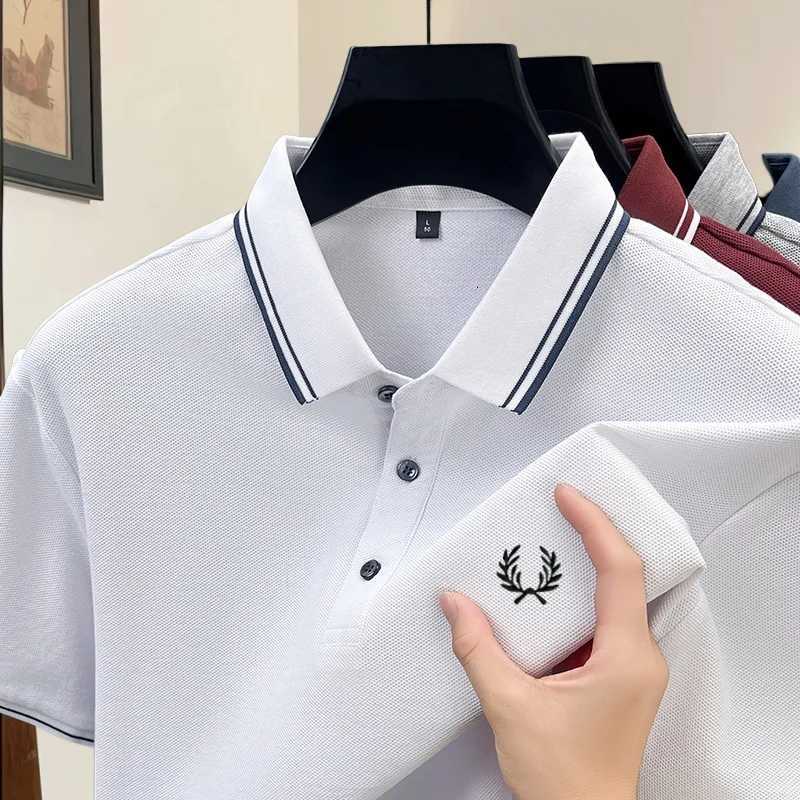 00 pure cotton high-end brand summer designer original exquisite embroidered polo shirt mens comfortable casual short sleev W260316