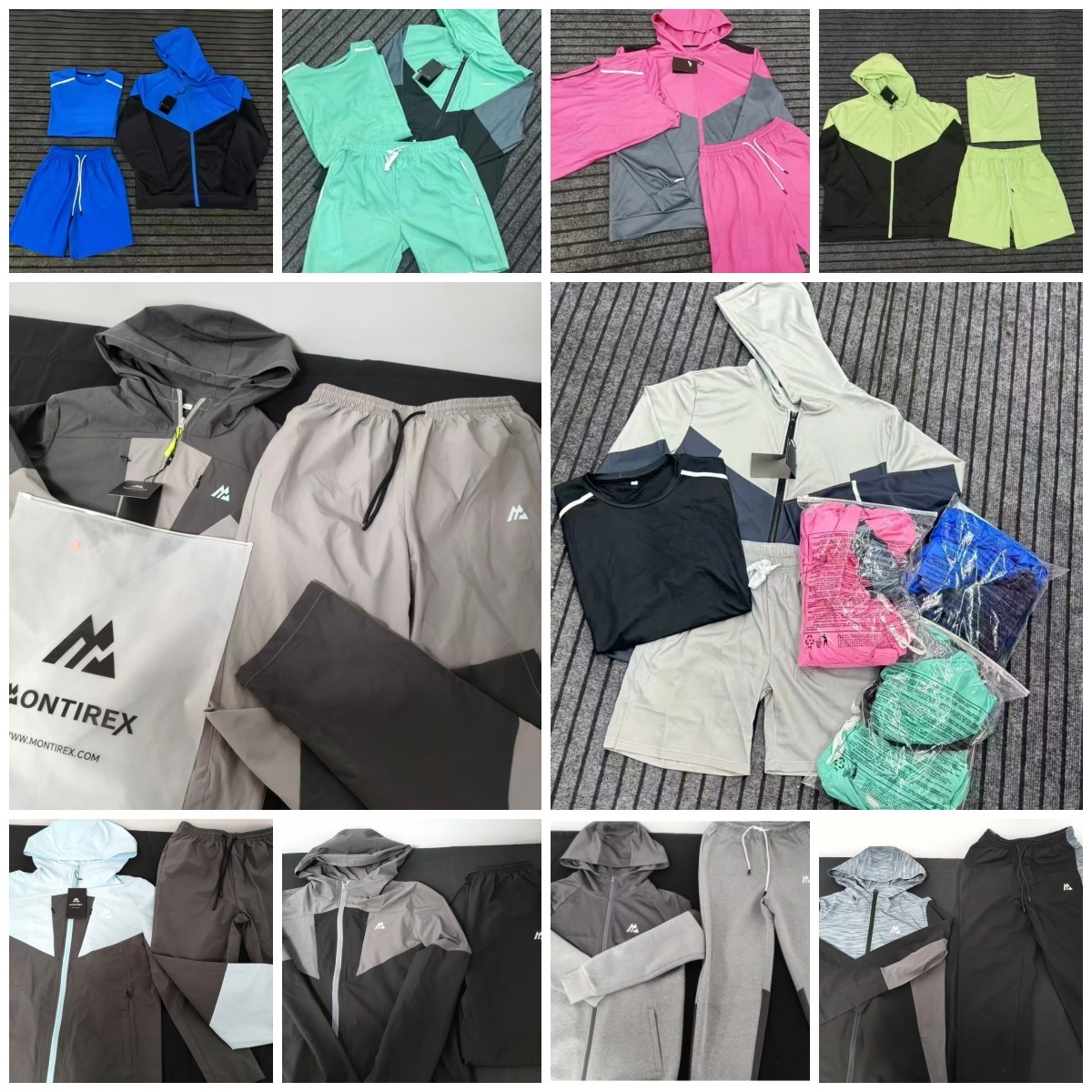 monterex tracksuit High quality 3-piece set designer shorts and t shirt monterex tracksuit kids Men's Short Sleeve Set Men's T-Shirt Women's Short quick sportswear