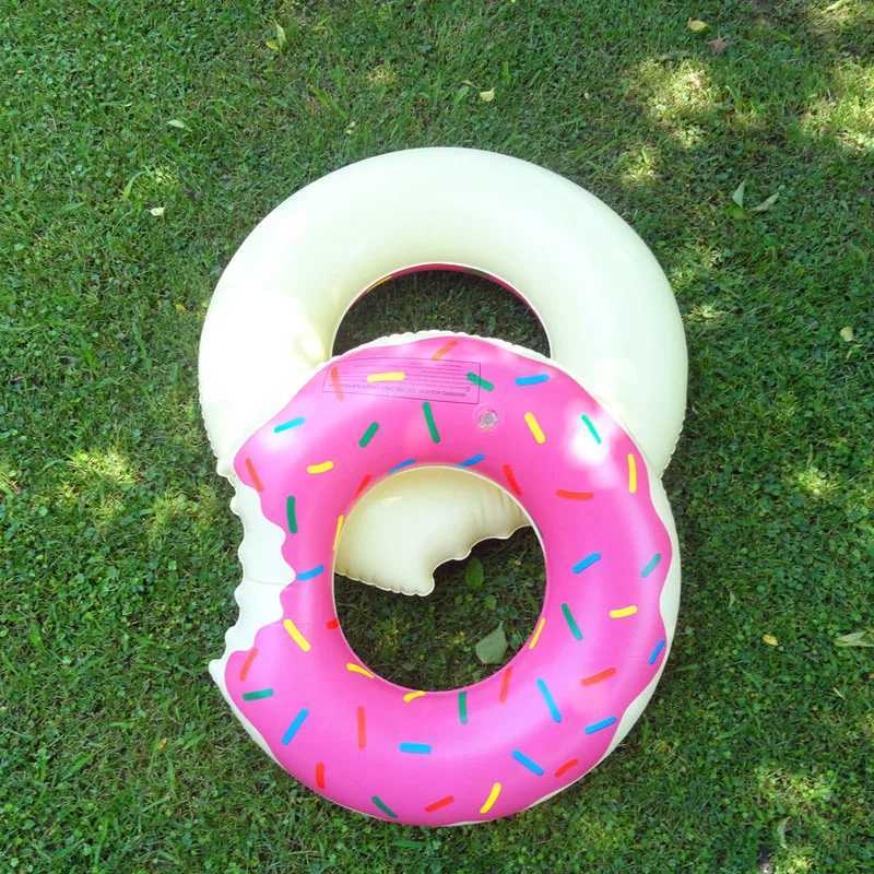 Inflatable Donut Swimming Ring Safe Pool Float Summer Outdoor Activitives Party Eco-Friendly Cute Kids Adult Swimming Circle M260316