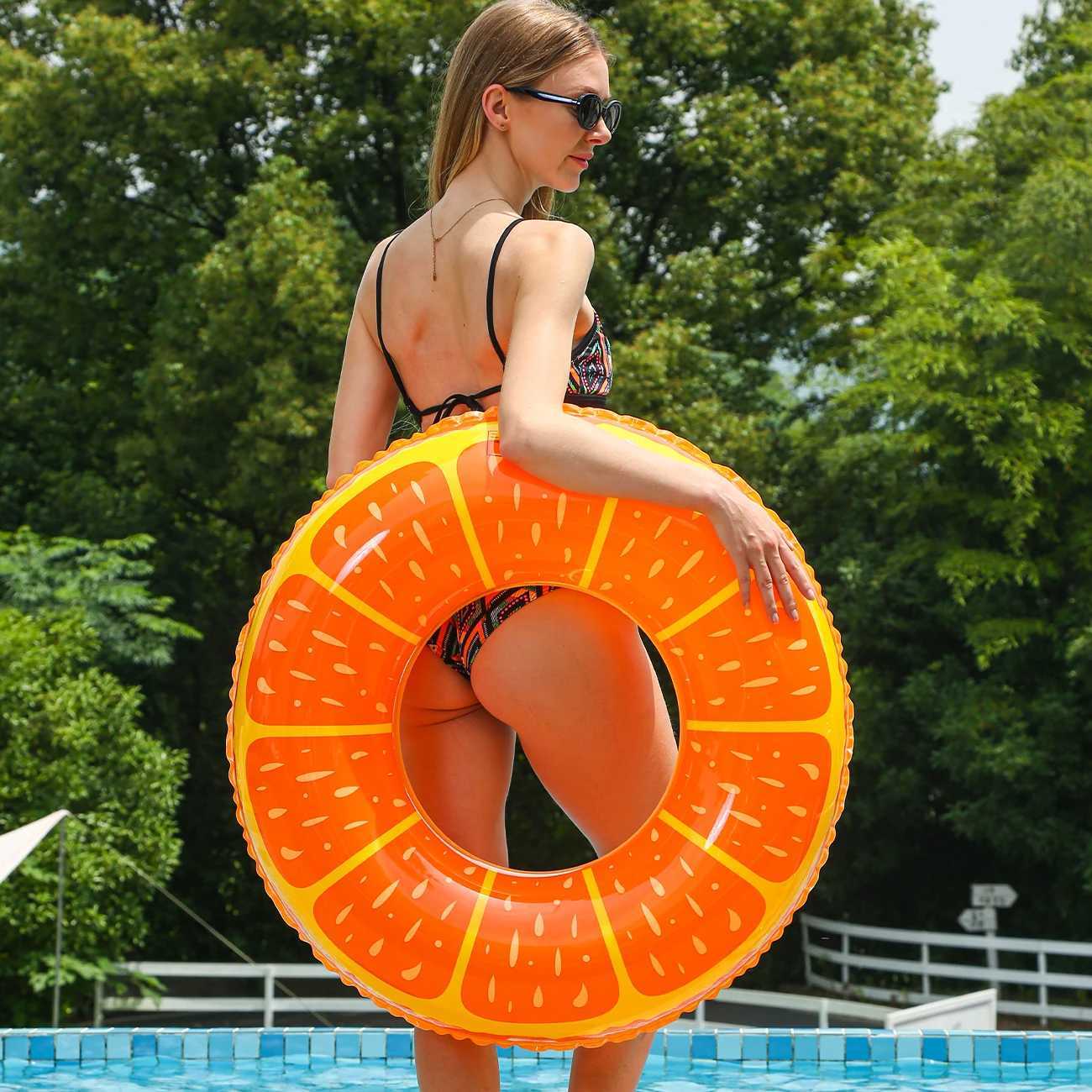 1PC Inflatable Swimming Pool Floating Ring Fruit Tubular Ring Fruit Swim Tubes Swimming Pool Floating Beach Swimming Party M260316