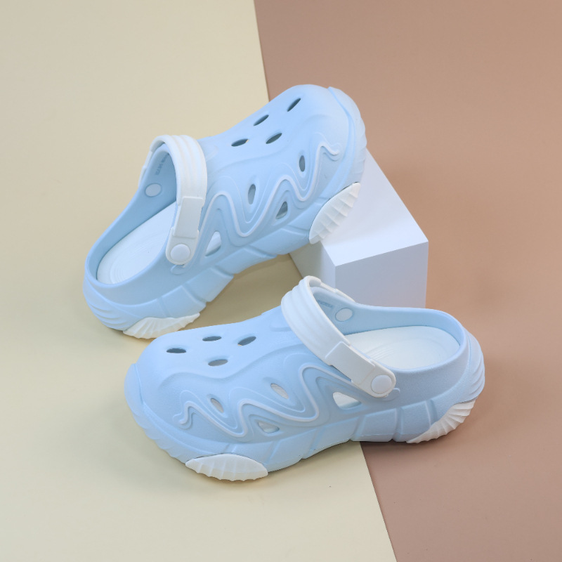 Children's EVA Clogs Pink White Non-slip Sole Kids Outdoor Beach Garden Slippers Summer Casual Sandals Summer Breathable Garden Shoes Free shippi