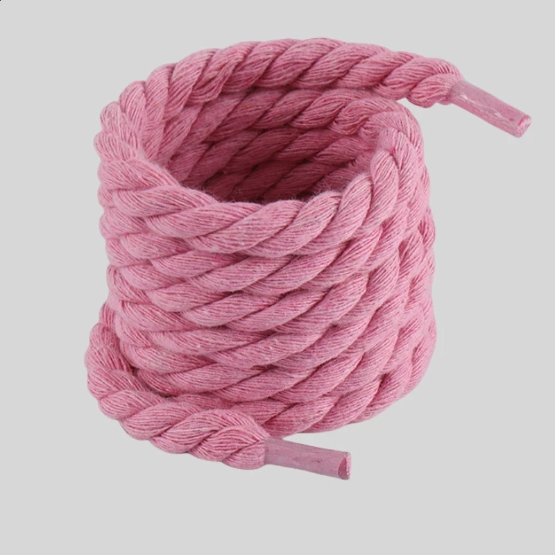 2PCS 10mm Width Round Linen Shoelaces for Sneakers Suitable Board Shoes Canvas AF1AJ Shoe Rope Sport Shoelace Decoration 100cm 260313