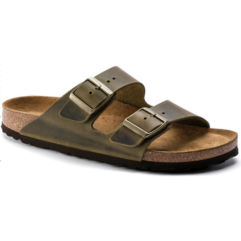 TEEMAZZI hot free shipping designer slippers for mens womens flat slippers brown black blue red beige Fashionable and versatile cork flat sandals