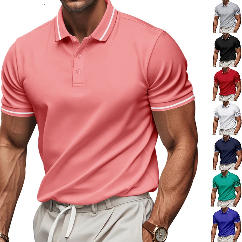 Independent Men's Summer Polo Shirt Polo Designer Designer T-shirt Hoodie Quickdry Collar Short Sleeve Marathon Shirt