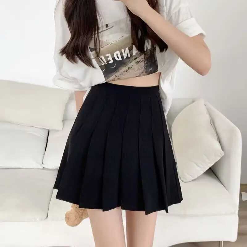 Preppy Style Women Pleated Skirts Summer High Waist Zipper s Dancing JK Mini Skirts Black Fashion Student A Line Faldas 2025 M260316