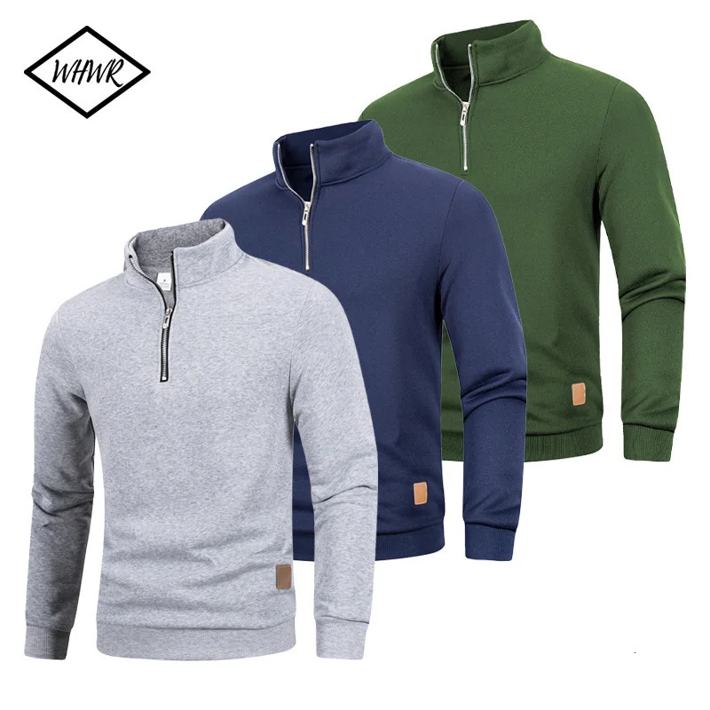 Mens Quarter Zip Up Long SleeveSlim Fit Lightweight Mock Neck Pullover Casual Sweaters Half Turtleneck Cozy Outdoor Streetwear 260313
