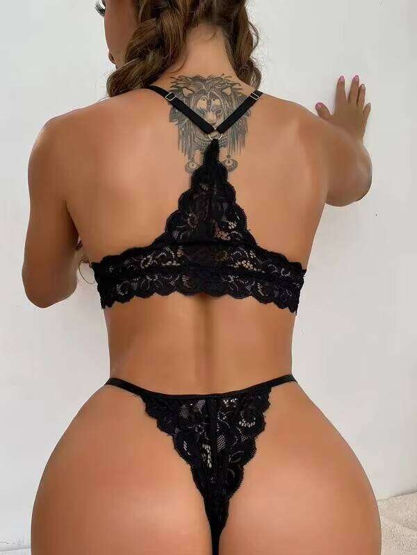 Lace Babydoll Costumes Pajamas Underwear Sexy Hot Women Erotic Lingerie Dress For Sex Femme
