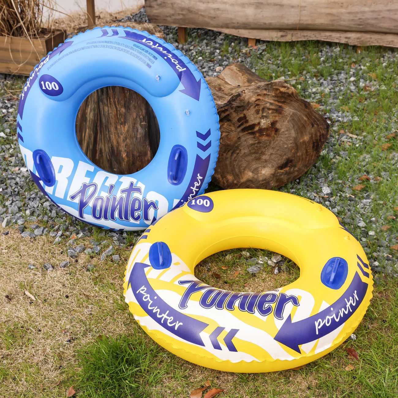 Double Balloon Inflatable Swimming RingBeach toys Pool Floaties for AdultsSwim Inner Tube for Pool M260316