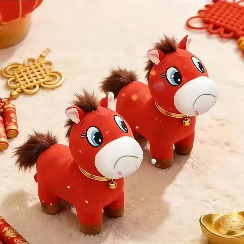 2026 Popular Pony Sad Plush Exclusive Resonance For Working People Horse Doll Stuffed Toy New Year Gift