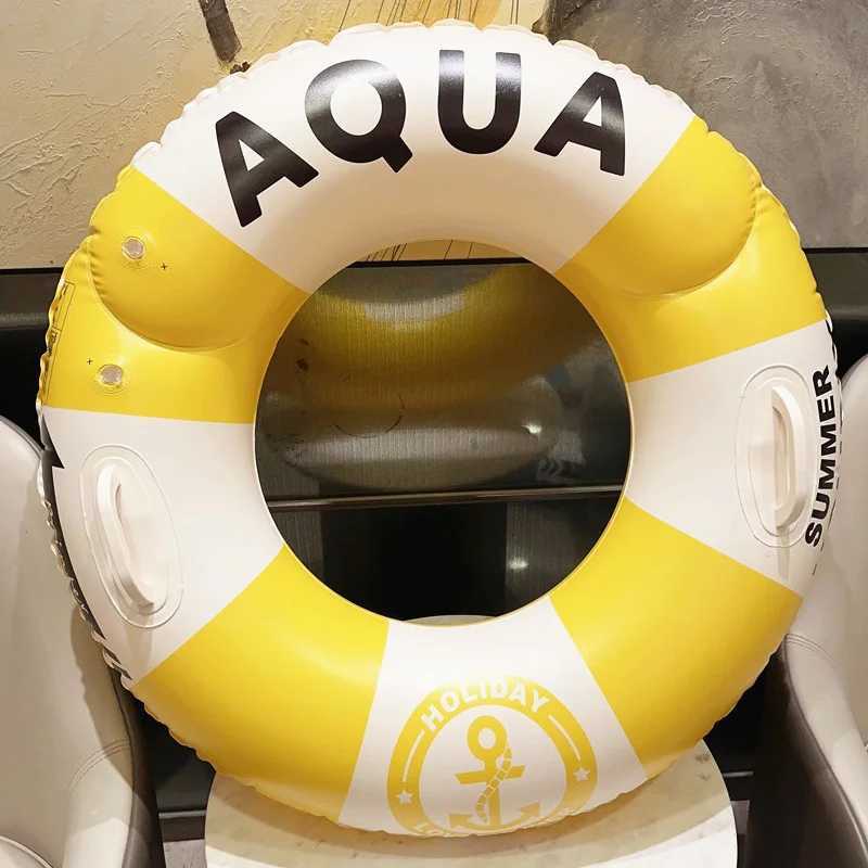 Adult Pool Float Inflatable Swim Tube Swim Accessory Swimming Ring For Summer Water Sports Swimming Circle Swim Float M260316