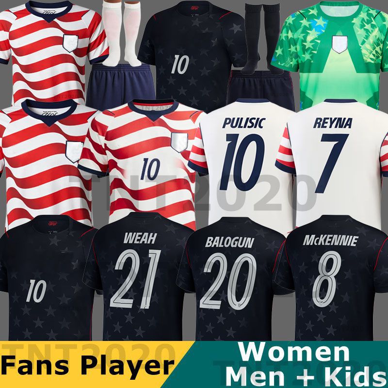 PULISIC MCKENNIE Jersey 26 27 ERTZ ALTIDORE PRESS WOOD MORGAN LLOYD 2025 2026 America Football Shirt United States Camisetas USA USMNT PLAYER Men Kits