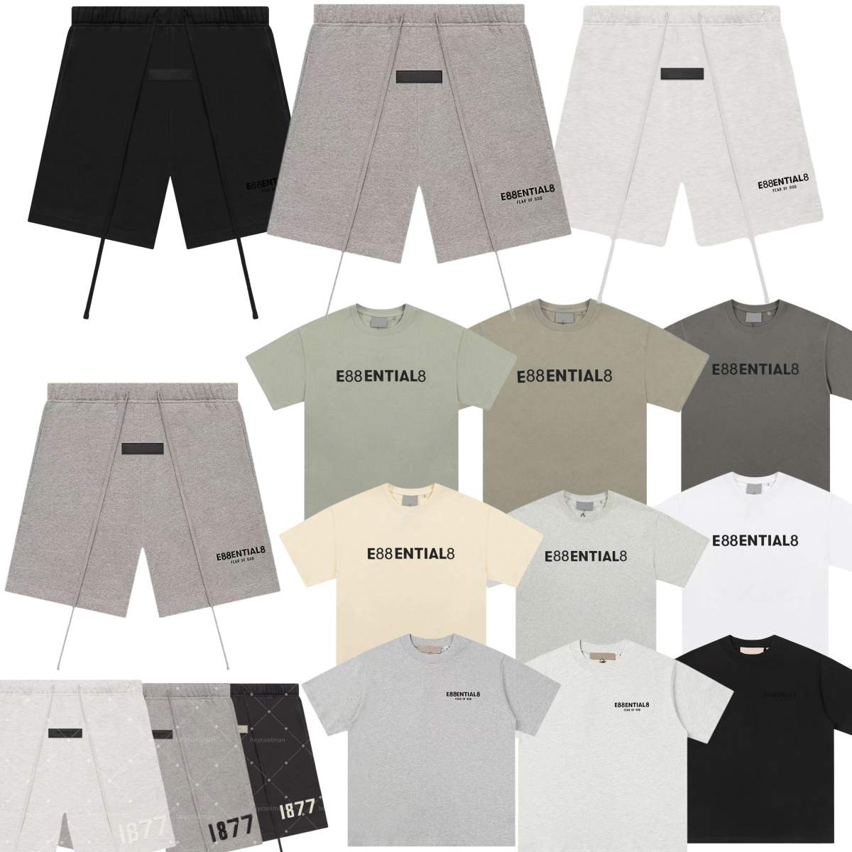 essential shorts designer shorts mens shorts cotton men T shirt letter graphic print high street jogging pants esss men's summer casual shorts size S-XL men short