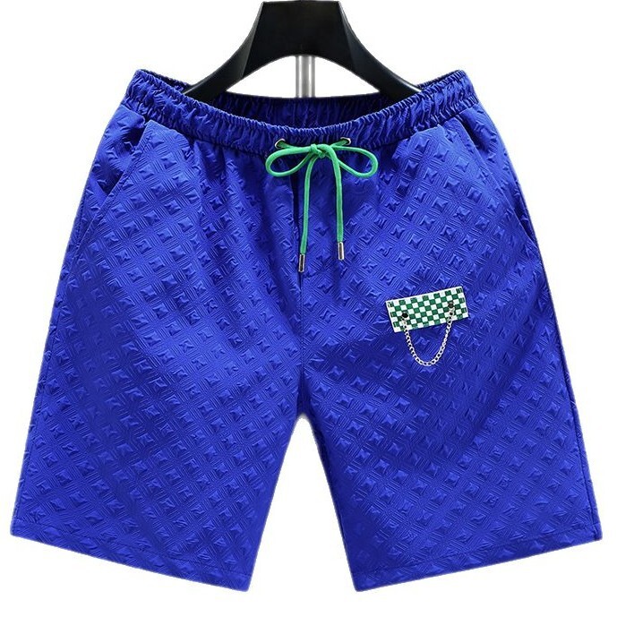 2026 New Designer Luxury Brand Plus Size Men's Casual Shorts Summer Thin Fashionable Loose Knit Checkered Shorts Suitable For Outdoor Wear Men 