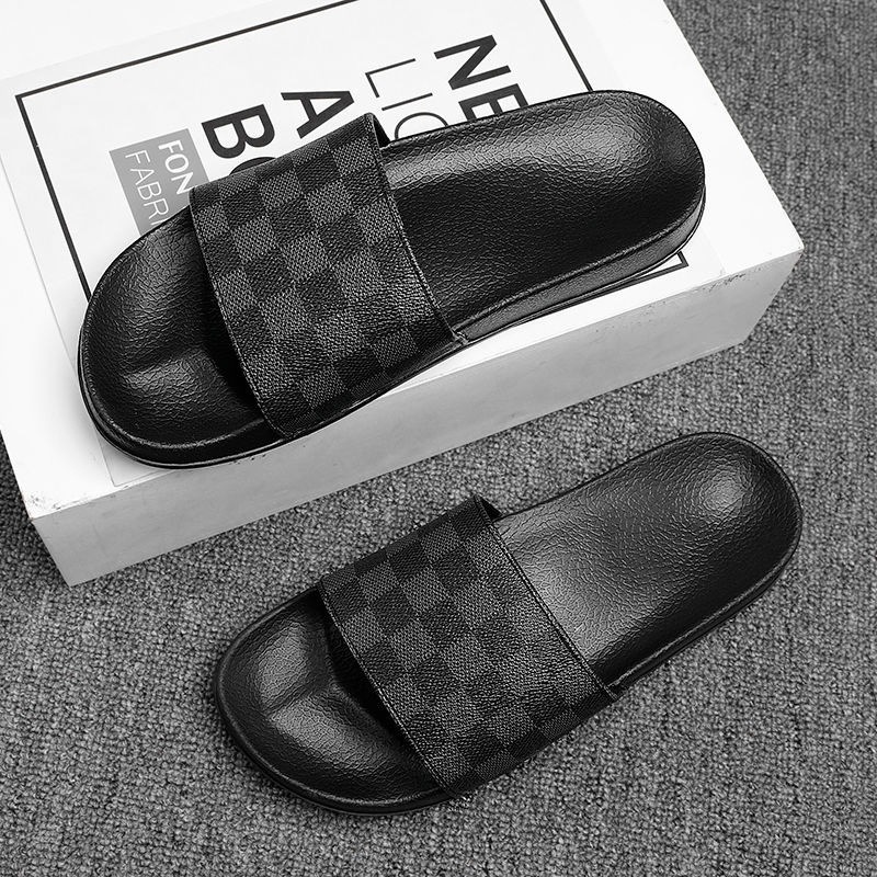 Free Shipping Luxury Premium Slippers 2026 Men's Trendy Embroidery Tiger Flip Flops, European Style Outdoor Slippers 39-46