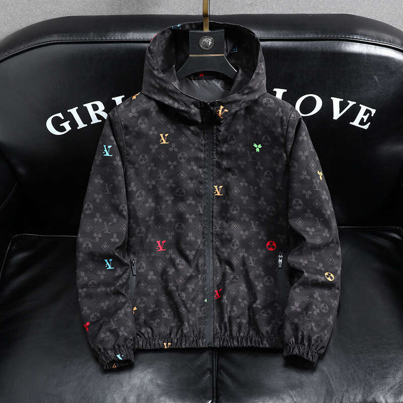 European Station Light Luxury Clothing Plus Size Spring Jacket Men's Casual Hooded Loose Oversized Coat Trendy Luanyun