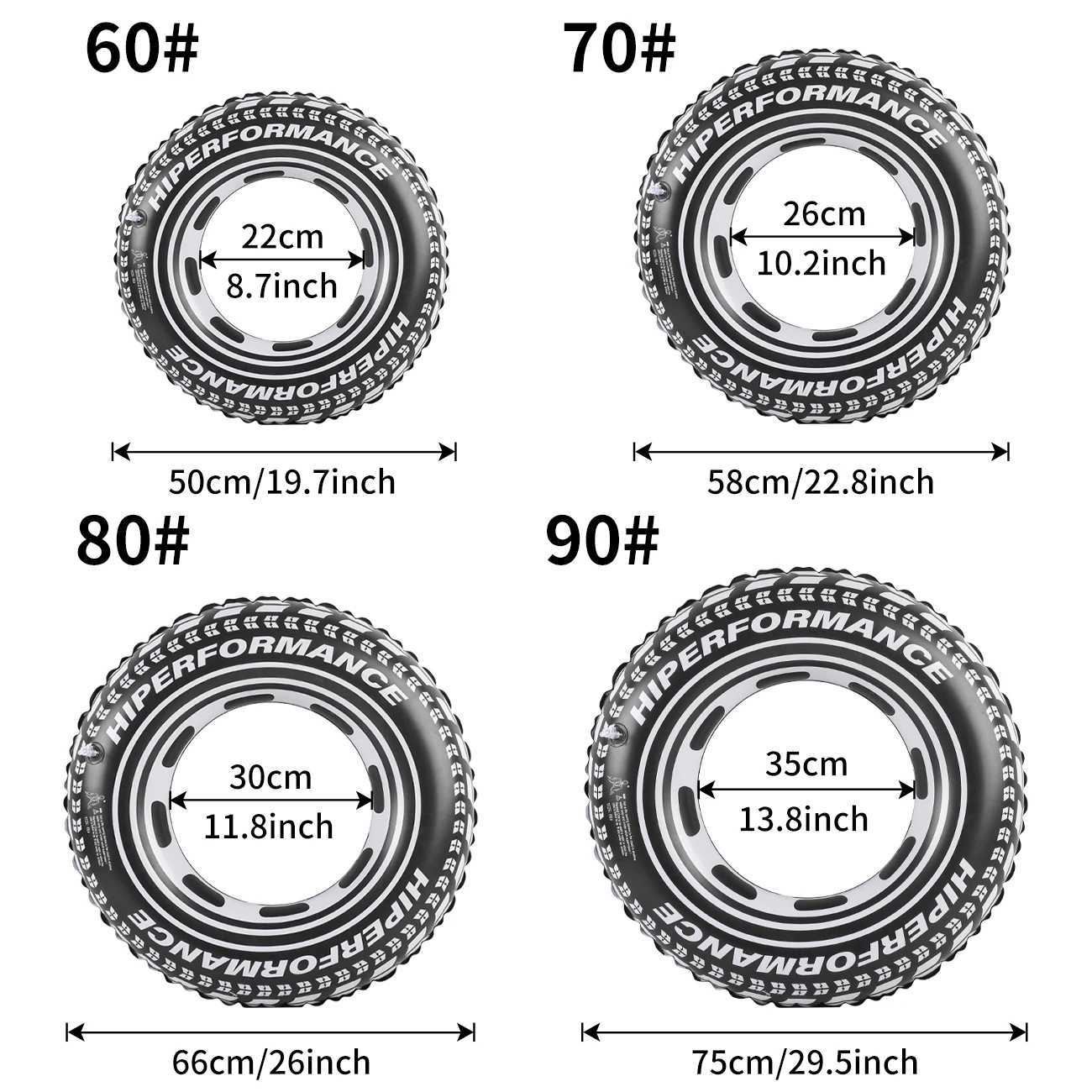 1pc Tire-Shaped Pool Floats Summer Swim Ring Beach and Pool Swim Aid Water Safety Gea Beach Toys for Pool Party M260316