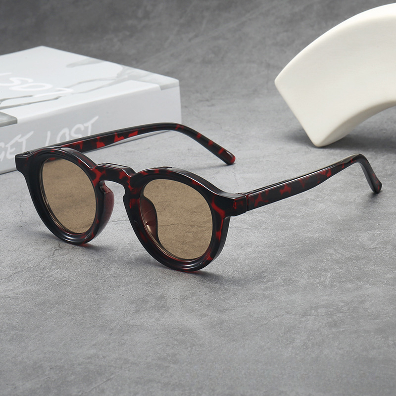 2026 Round Small Frame Unisex Cross-Border Fashion Trend UV Protection Designer Sunglasses Sunglasses Windproof Protective Glasses