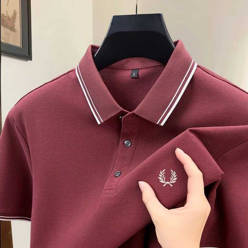 00 pure cotton high-end brand summer designer original exquisite embroidered polo shirt mens comfortable casual short sleev W260316
