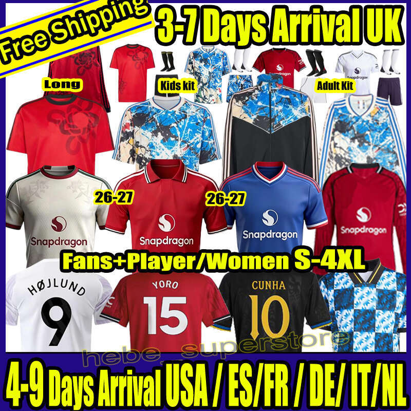 S-4XL 25 26 27 man unite Cunha soccer jerseys SESKO AMAD DE LIGT manchesteers unted B.FERNANDES football shirt 2025 2026 CASEMIRO GARNACHO MAINOO MARTINEZ HOJLUND