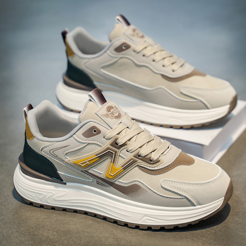 Free shipping 2026 Spring Hot Trendy Versatile Thick soled Casual Designer Sneakers Height Raising Sports Running Shoes for Teenagers