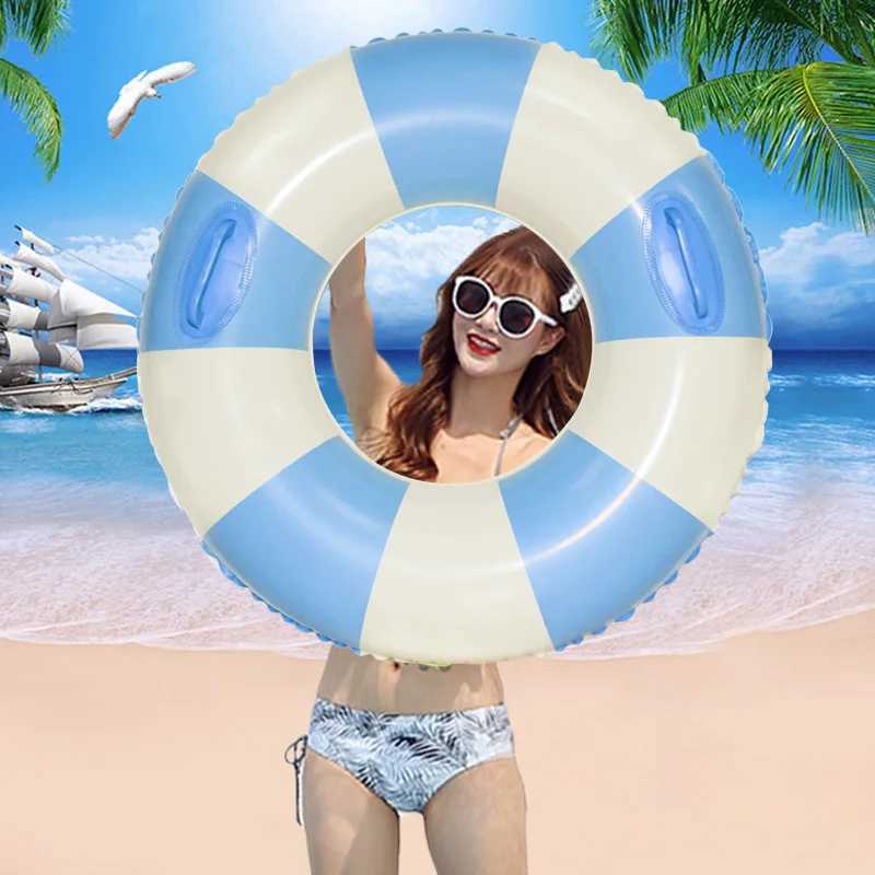 Rooxin Inflatable Pool Float Swimming Ring for Adults Water Play Swim Tube Swimming Circle Summer Beach Party Float M260316