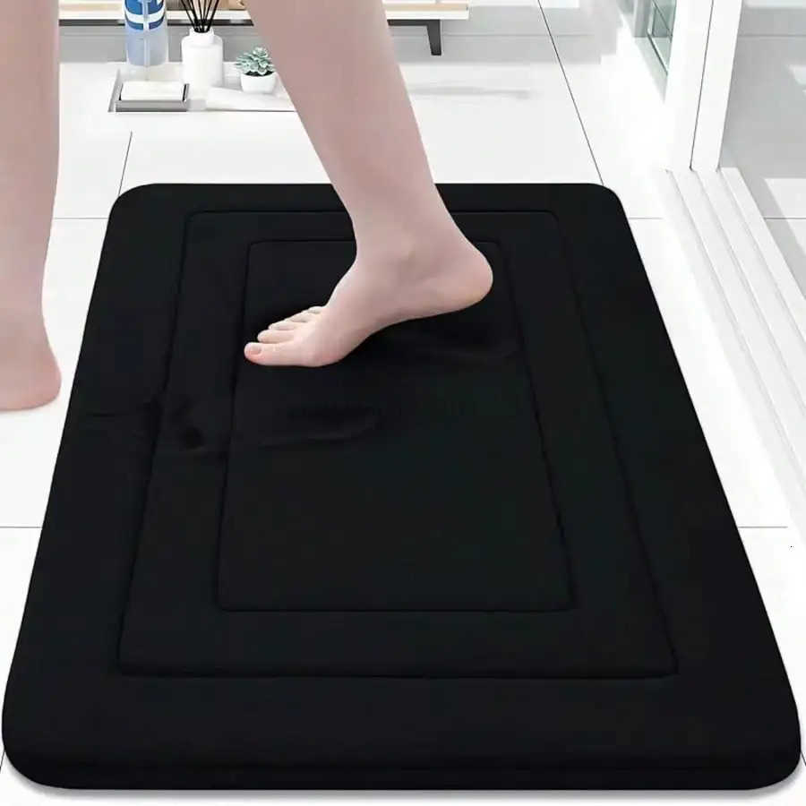 1Pc Memory Foam Bath Mat 1575 2362 High-Density Fast Drying Absorbent Carpet Super Soft Anti-Skid Bath Mat H260316