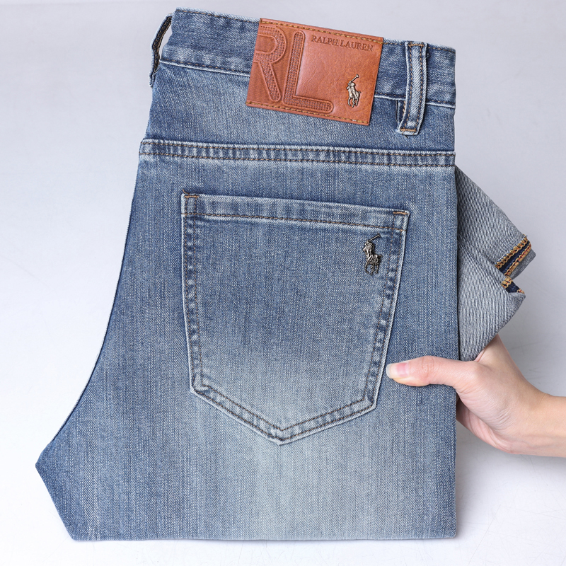 Men's Jeans Spring Summer Thin Denim Slim Fit European American High-end Brand Small Straight Pants XW2203-99