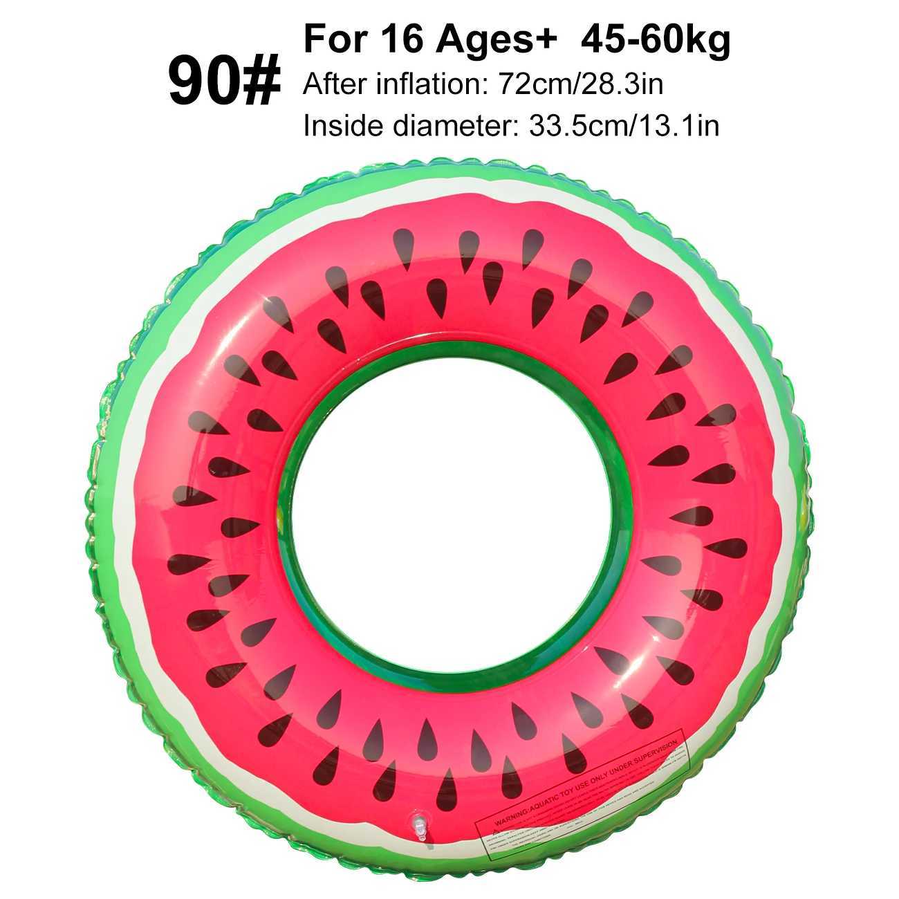 1PC Watermelon Swimming Ring PVC Inflatable Swimming Ring for Outdoor Sports Beach Pool Party M260316