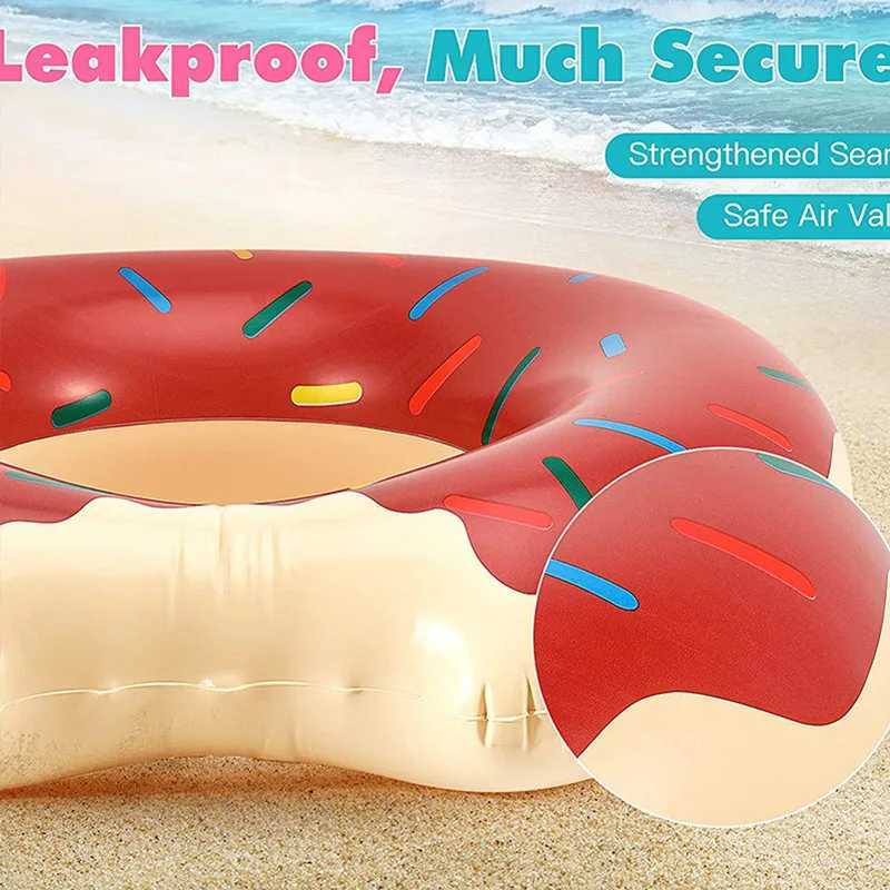 OPHIDIAN Childrens swimming ring cartoon donut swimming ring water park adult pvc inflatable swimming ring M260316