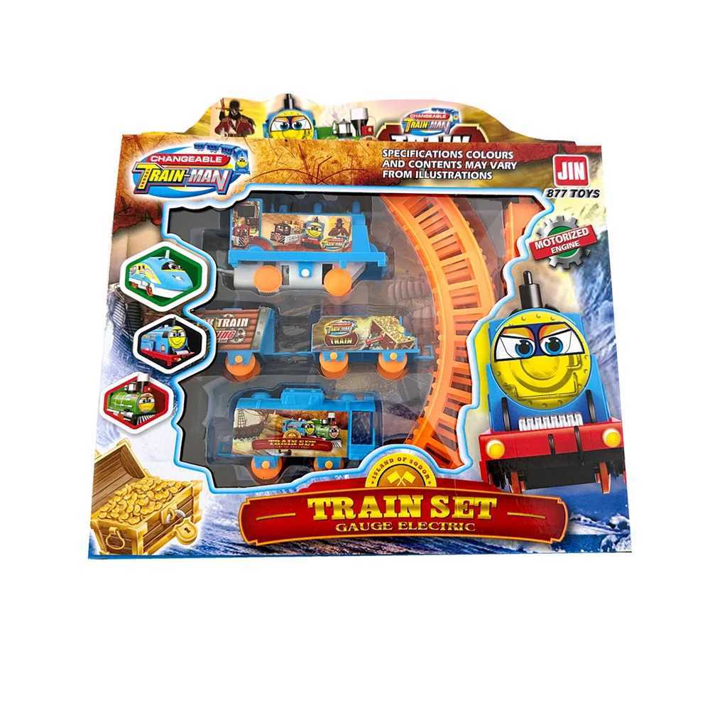 1 Pc Cartoon Electric Train Set Train Tracks Change Assemble Trajectory Motion Trajectory Moving Train Kid GIft Toy Y260316