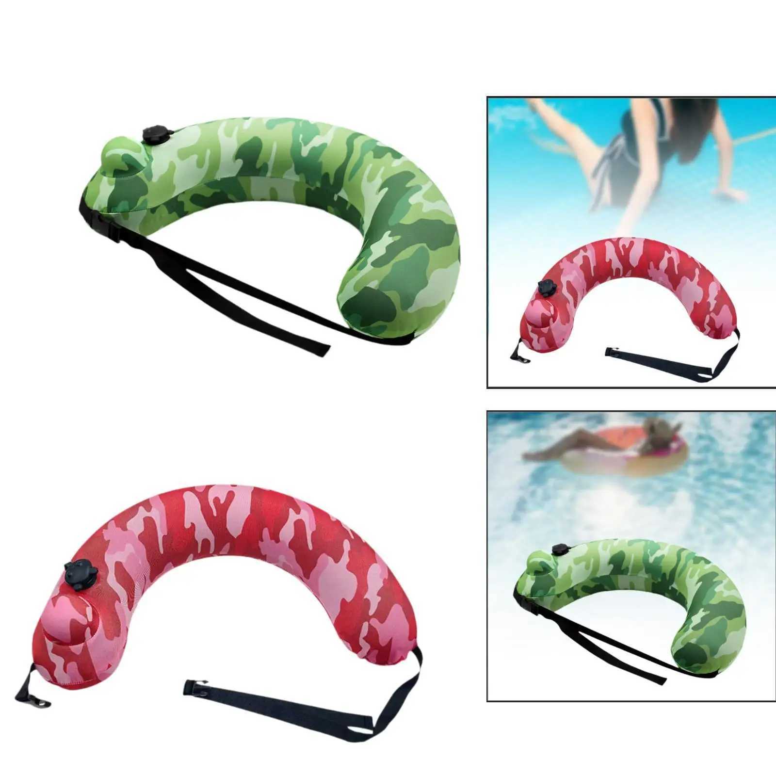 ComfortabLE PVC InflatabLE Pool Float AdjustabLE Swim Ring Multifunctional Neck Waist for Floating Mat Pool AccESSory M260316