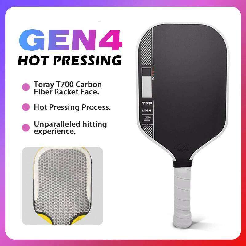 Perseus IV Paddle Ben Johns GEN 4 TFP Foam Core T700 Carbon Fiber Pickleball Rackets Increases Spin & Power 26Y0316