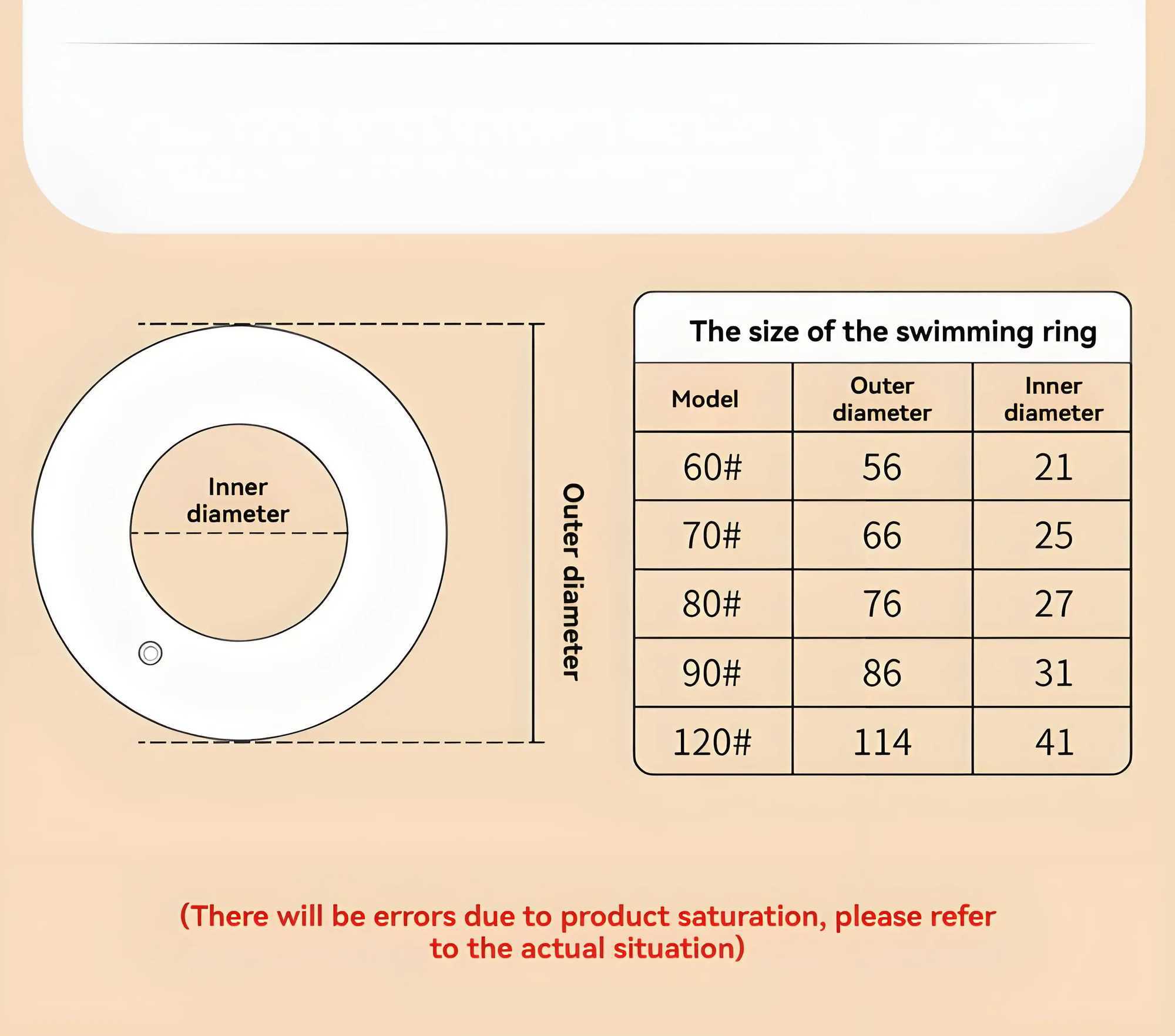 InflatabLE Donut Swim Ring - Cute and brown pool float for adults fun summer swim ring for beach and Backyard swimming M260316