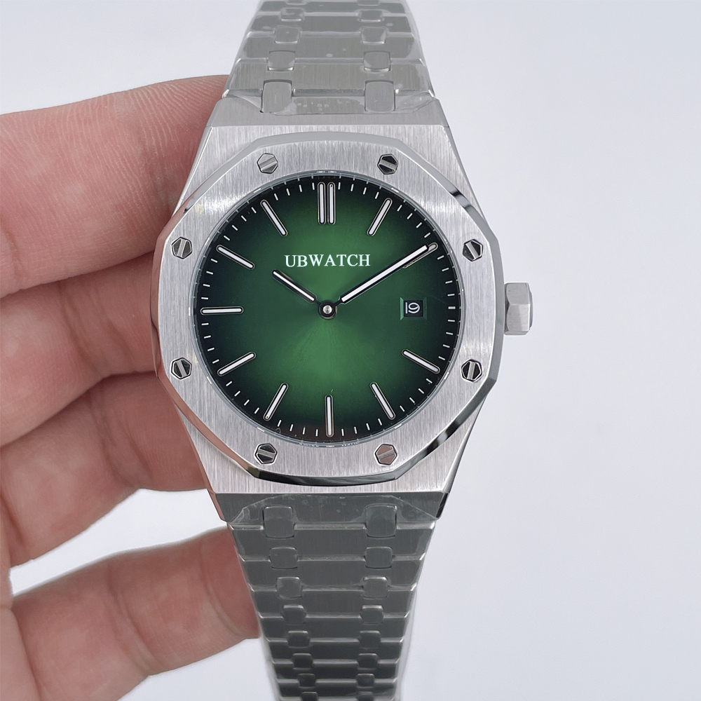 jason007 U1 Luxury A1 Automatic Colors Glass Back Stainless Steel Case Steel Strap Mens Watches