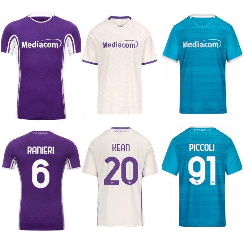 2025/26 Fiorentina Soccer Jerseys 2026 PICCOLI BELTRAN ALBERT DODO MANDRAGORA COMUZZO Football Shirt Mens KEAN COLPANI ADLI FAGIOLI 4th Football Uniforms Kids kit