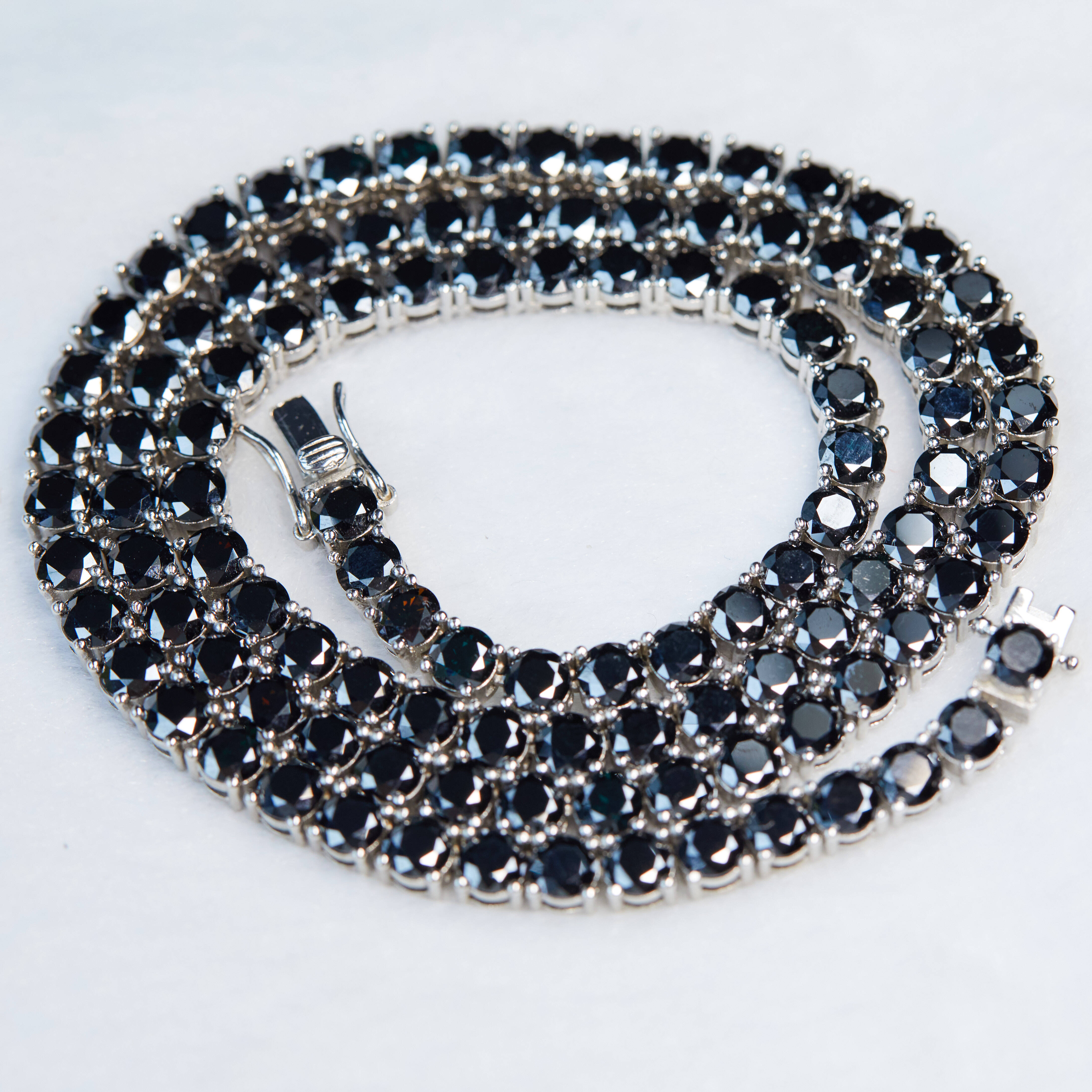 925 Silver Rhodium Plated White Moissanite Classic Certified Necklace for Women Girls Party Daily Wear