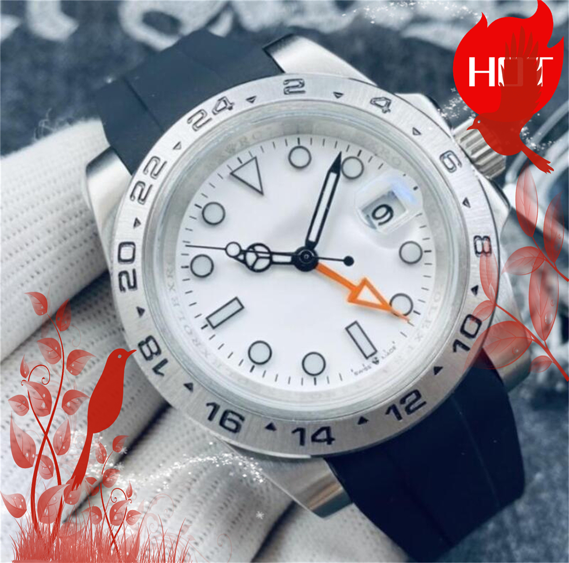 Men women watch AIR KING EXPLOREity series 40MM sapphire mirror MASTER automatic mechanical movement wristwatches high quality 316L stainless steel watchband #746