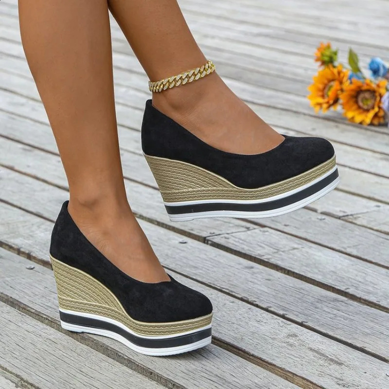 Women Shoes Loafers Wedges Platform High Heels Sandals Summer Trend Casual Shoes Dress Pumps Sandalias Mujer 260625 - view 7