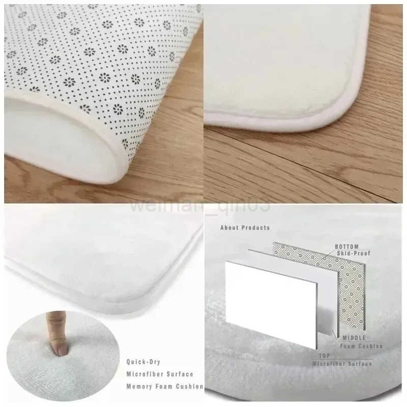 Simple-line Small Dog Silica Mud Water-absorbing Floor Mat Bathroom Toilet Entrance Anti-slip Foot Mat Easy To Clean Door Mat H260316