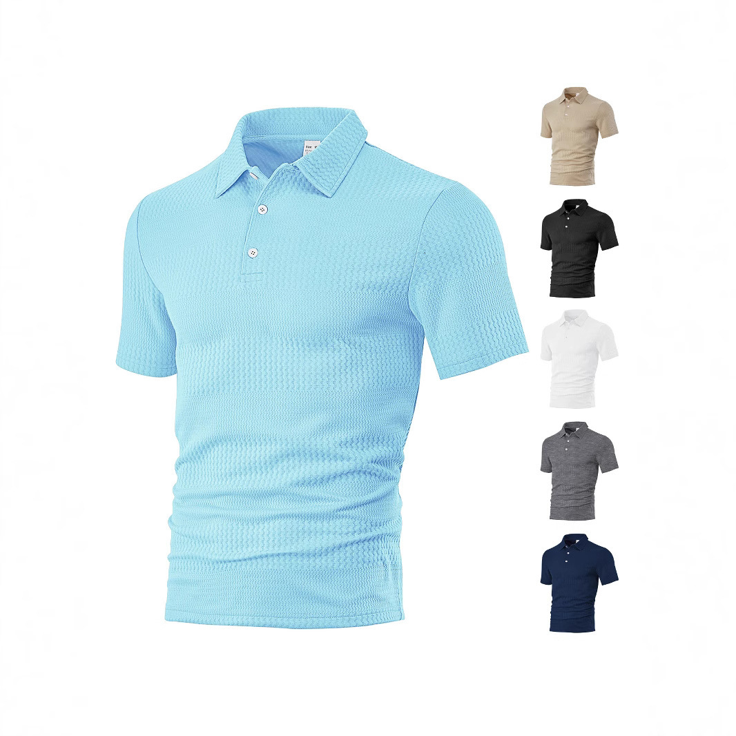 New Polo European And American Designer T-shirt Men's Designer Hoodie Clothing Stock Summer Loose Casual Collar Jacquard Shortsleeve Polo Sh