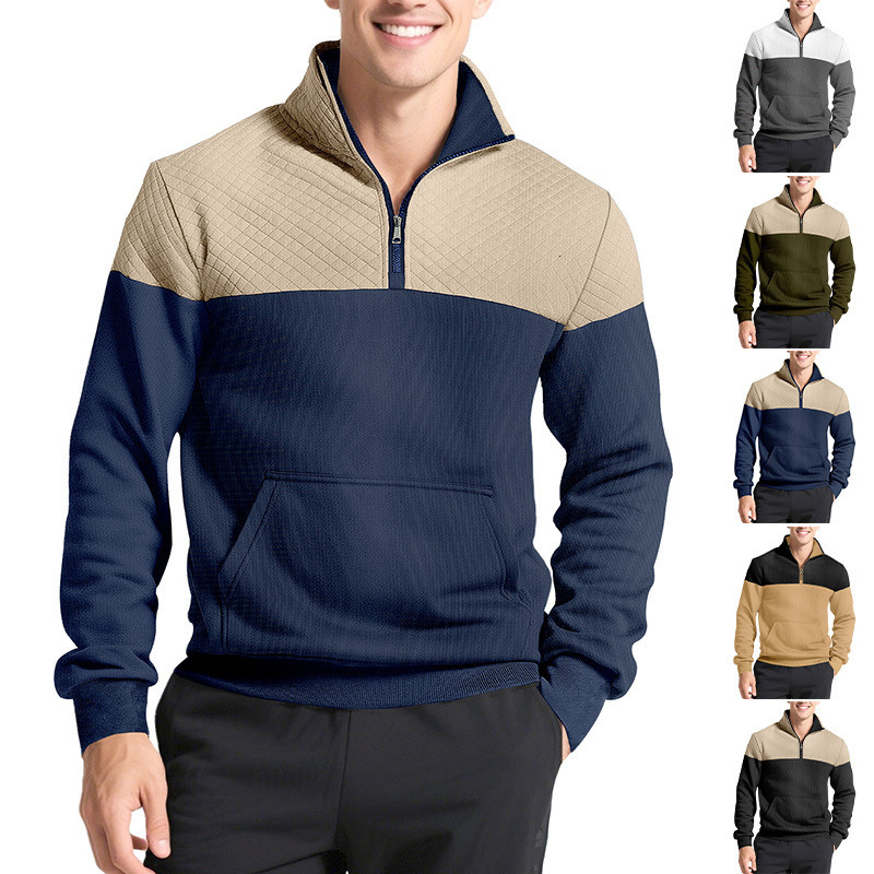 Source Designer Hoodie Bestseller Colorblock Halfzip Pullover Polo Outdoor Designer T-shirt Fashion Casual Swea