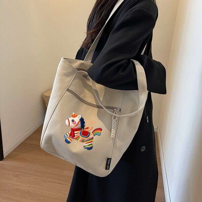 Luxury Shoulder Bags Totes Hobo Year Of The Horse New Red Fashion All Match Cute Large Capacity Simple Versatile Casual Handbag For Women SENYY