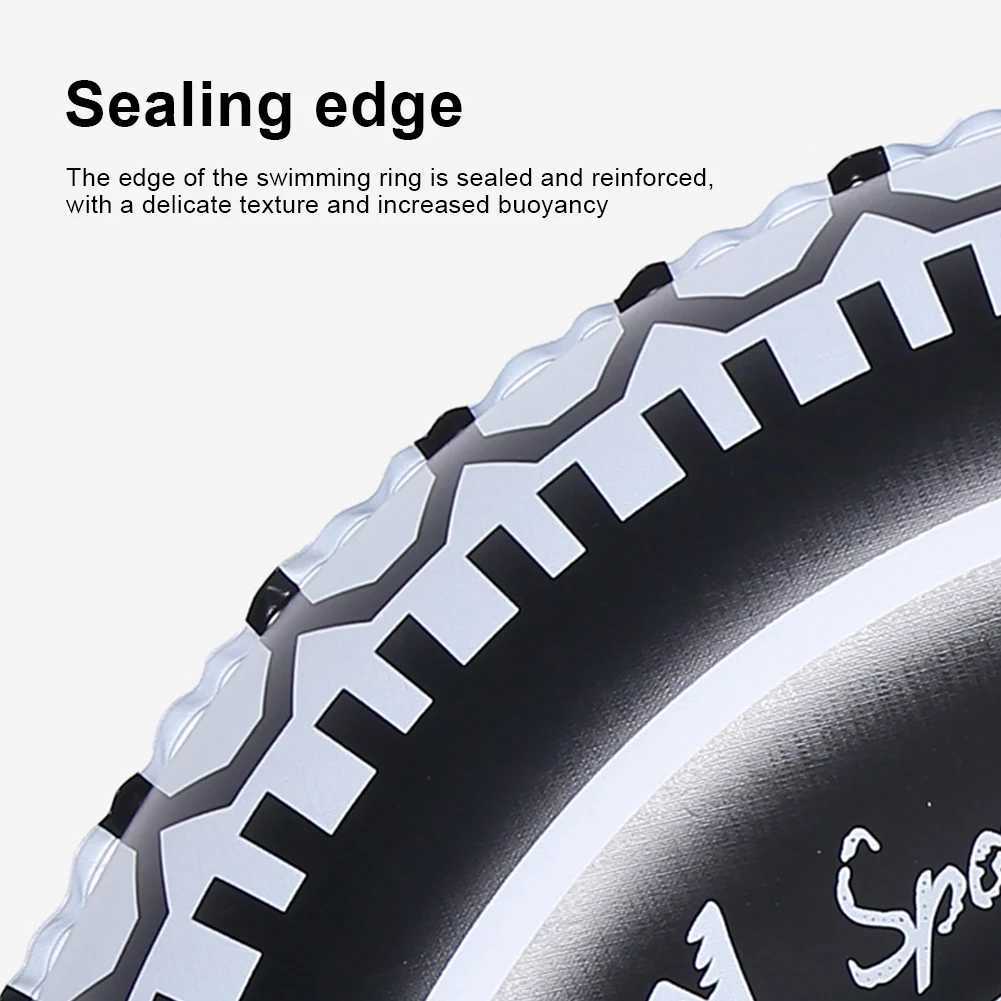 Inflatable Tire Swim Tube Pool Float Thickened Pool Floating Rings Inflatable Swimming Ring Air Mattress Water Play Beach Toys M260316